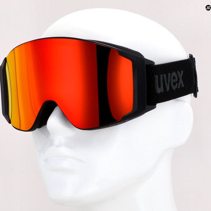 Slidinėjimo akiniai UVEX G.gl 3000 TOP black mat/mirror red polavision/clear 55/1/332/2130 10