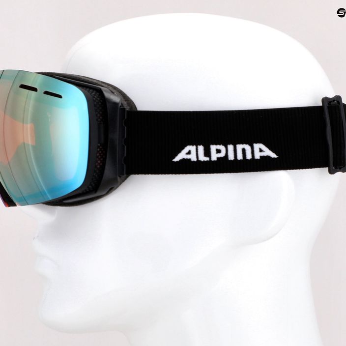 Alpina Granby QV black matt/gold sph slidinėjimo akiniai 10
