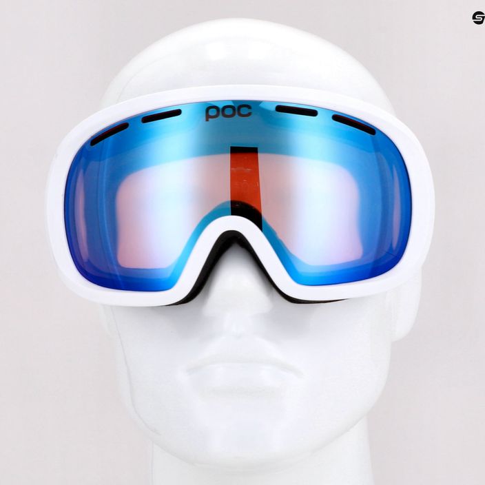 POC Fovea Mid Clarity Fotochrominiai vandenilio baltos/šviesiai rožinės/neblogai mėlynos spalvos slidinėjimo akiniai 11