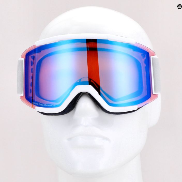 Smith Squad white vapor/chromapop fotochrominiai raudoni veidrodiniai slidinėjimo akiniai M00668 8
