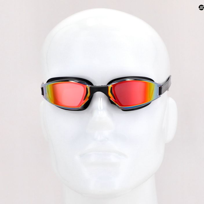 Aquasphere Xceed juodi/juodi/veidrodiniai raudoni plaukimo akiniai EP3030101LMR 8
