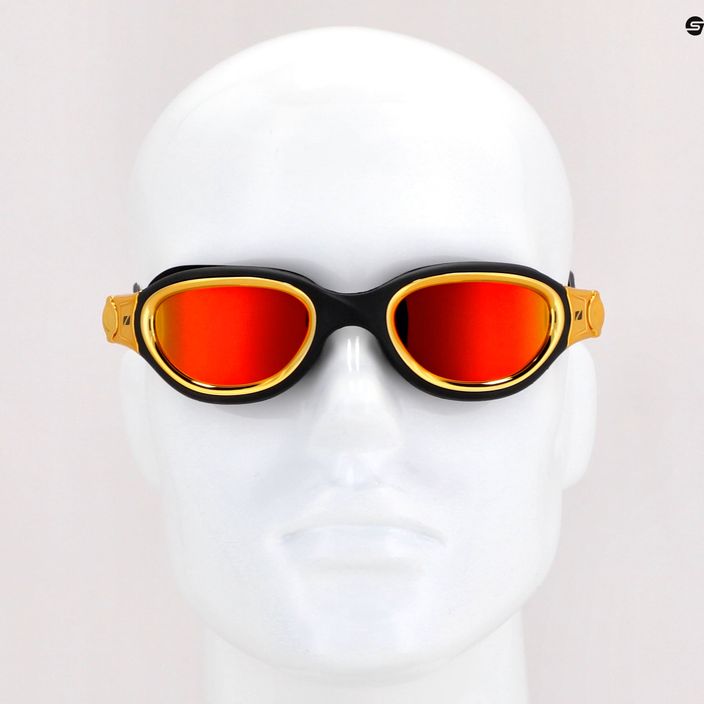 ZONE3 Venator-X Plaukimo akiniai juodi/metalinio aukso SA21GOGVE112 7