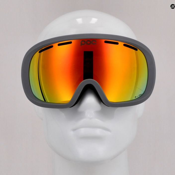 POC Fovea Mid Clarity slidinėjimo akiniai pegasi grey/spektris orange 6