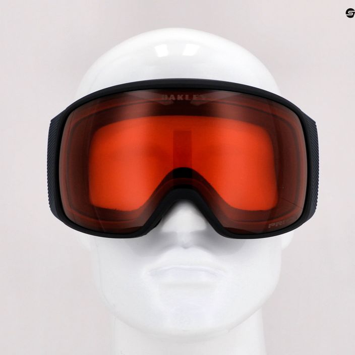 Oakley Flight Tracker matiniai juodi/prizm snow rose slidinėjimo akiniai OO7104-05 5