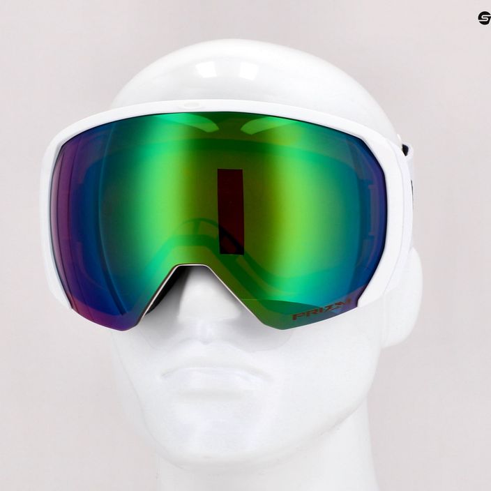 Oakley Flight Path matiniai balti/prizm snow jade iridium slidinėjimo akiniai OO7110-10 5