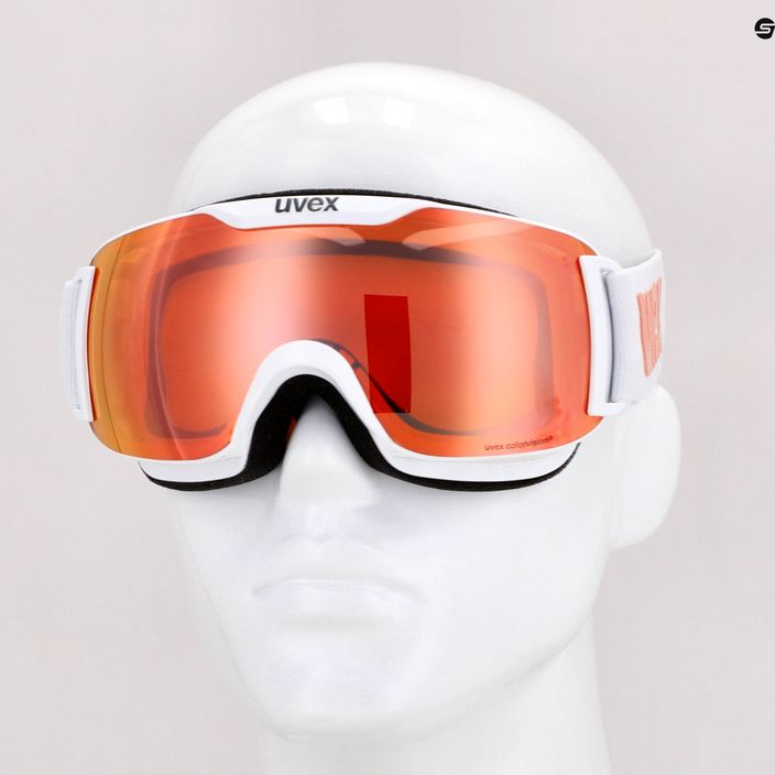 Slidinėjimo akiniai UVEX Downhill 2000 S CV white/mirror rose colorvision orange 55/0/447/10 8
