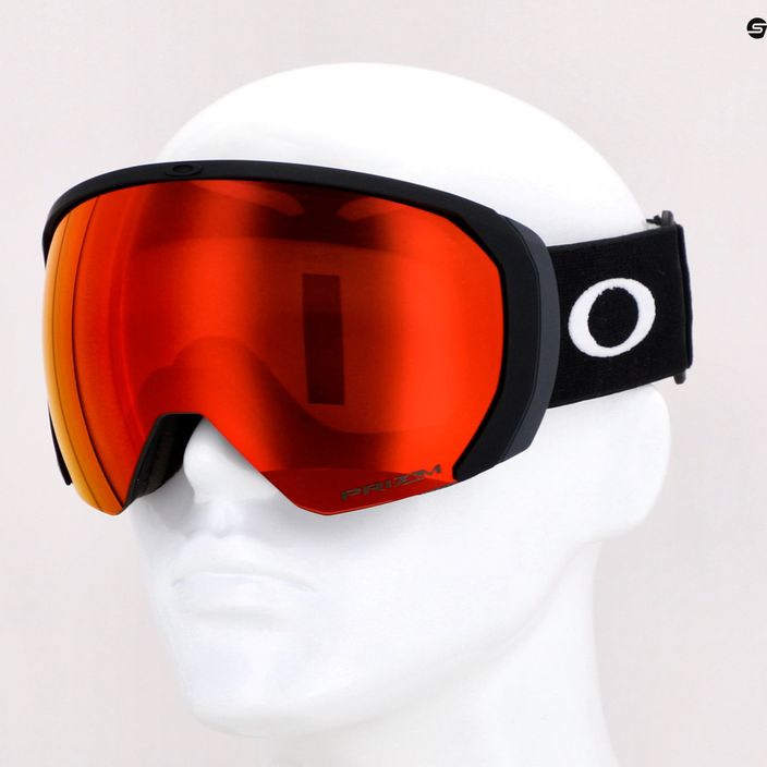 Oakley Flight Path matinės juodos/prizm sniego žibintuvėlis su iridžiu slidinėjimo akiniai OO7110-06 5