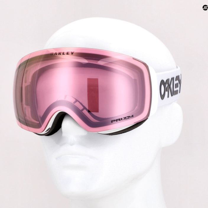 Oakley Flight Deck factory pilot white/prizm snow pink iridium slidinėjimo akiniai OO7064-93 5