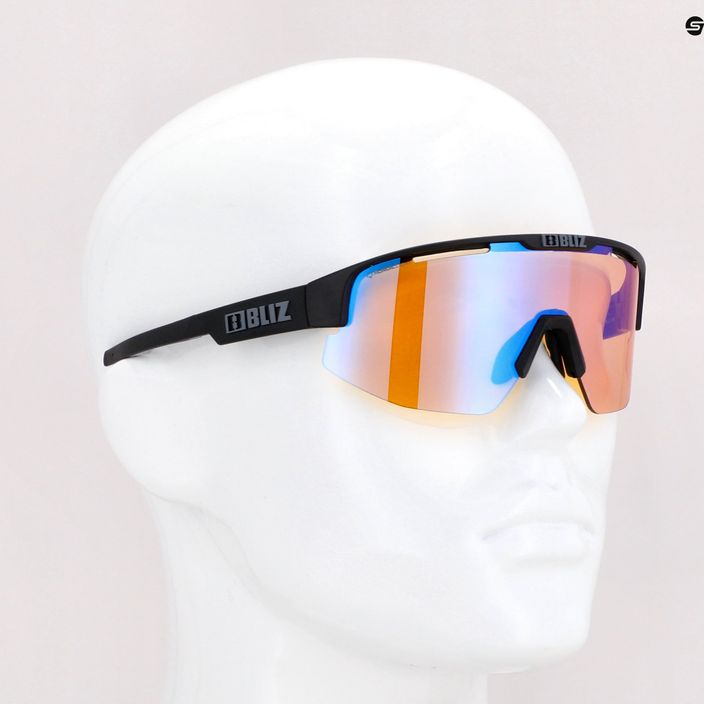 Bliz Matrix Nano Optics Nordic Light matiniai juodi/koraliniai/oranžiniai mėlyni kelių dviračių akiniai 11