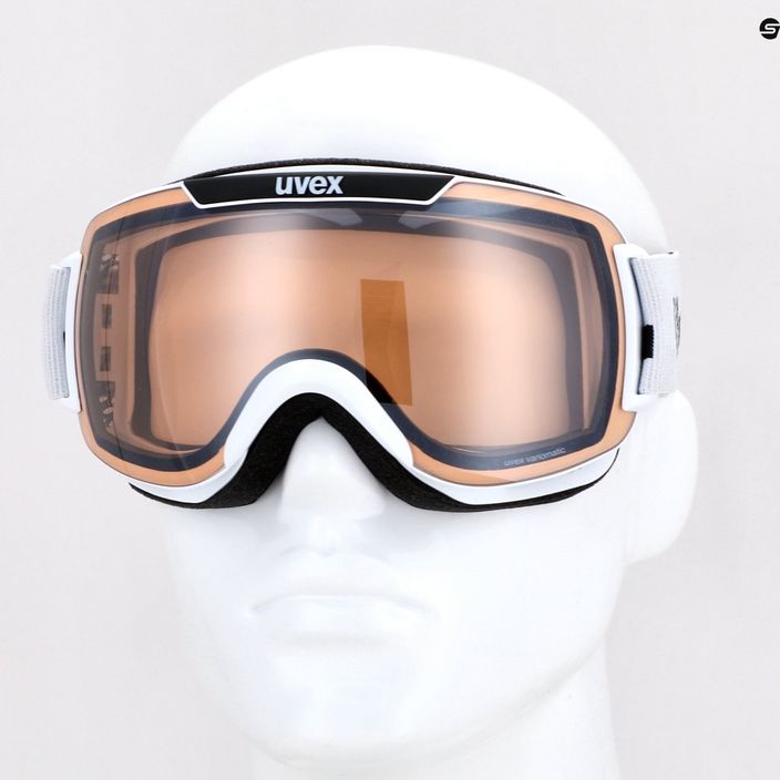 Slidinėjimo akiniai UVEX Downhill 2000 V white/mirror silver variomatic 55/0/123/11 9