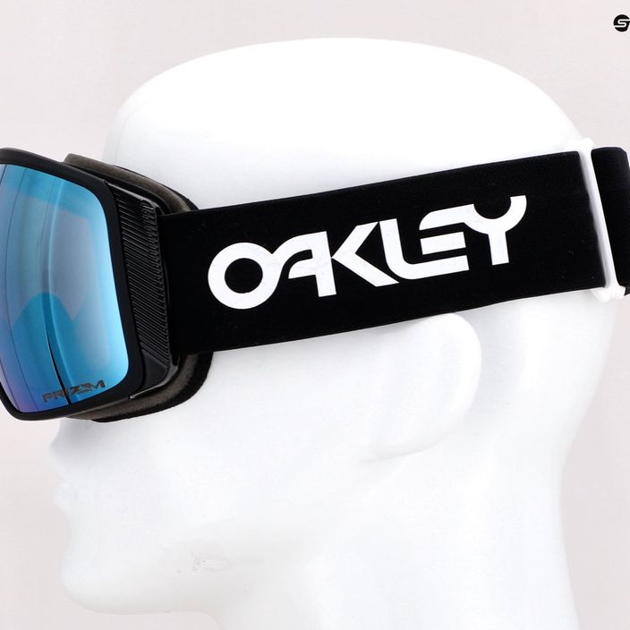 Oakley Flight Tracker factory pilot black/prizm snow sapphire iridium slidinėjimo akiniai OO7104-08 5