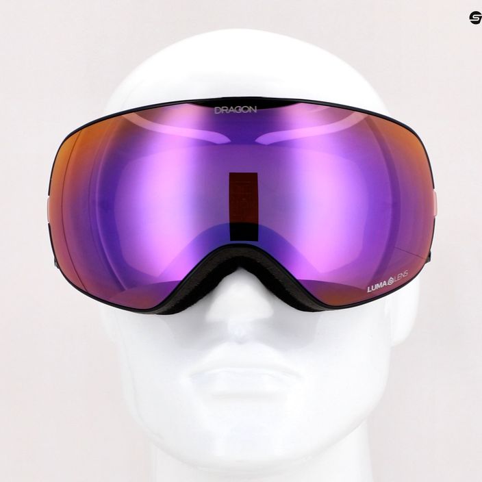 DRAGON X2S split/lumalens purple ion/lumalens amber slidinėjimo akiniai 30786/7230003 12