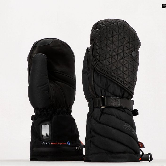 Moteriškos šildomos slidinėjimo pirštinės Lenz Heat Glove 6.0 Finger Cap Mittens black 1206 10
