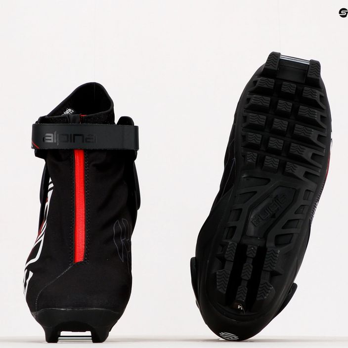 Vyriški bėgimo slidėmis batai Alpina N Combi black/white/red 15