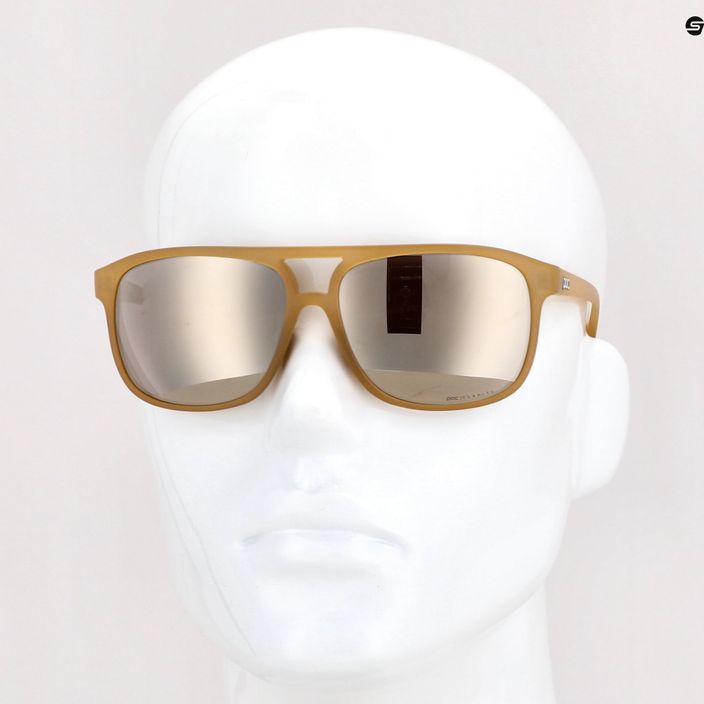 POC Will aragonito rudos/violetinės/ sidabrinės spalvos veidrodiniai akiniai nuo saulės 9