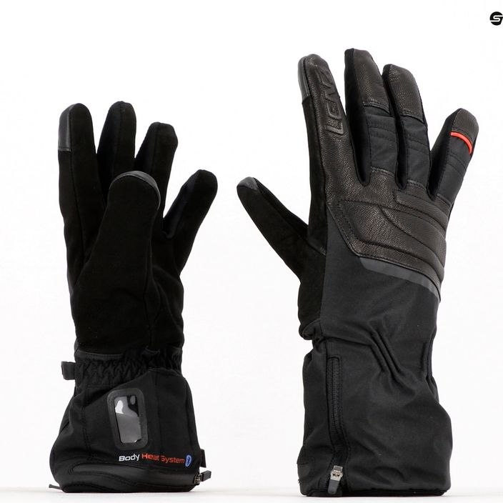 Lenz Heat Glove 6.0 Finger Cap Urban Line šildoma slidinėjimo pirštinė juoda 1205 9