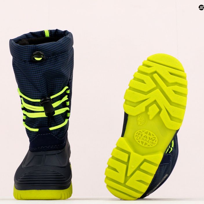 Vaikiški CMP Ahto sniego batai tamsiai mėlynos ir geltonos spalvos 3Q49574K/N950 13