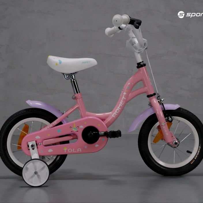 Vaikiškas dviratis Romet Tola 12 rožinis 2216633 7