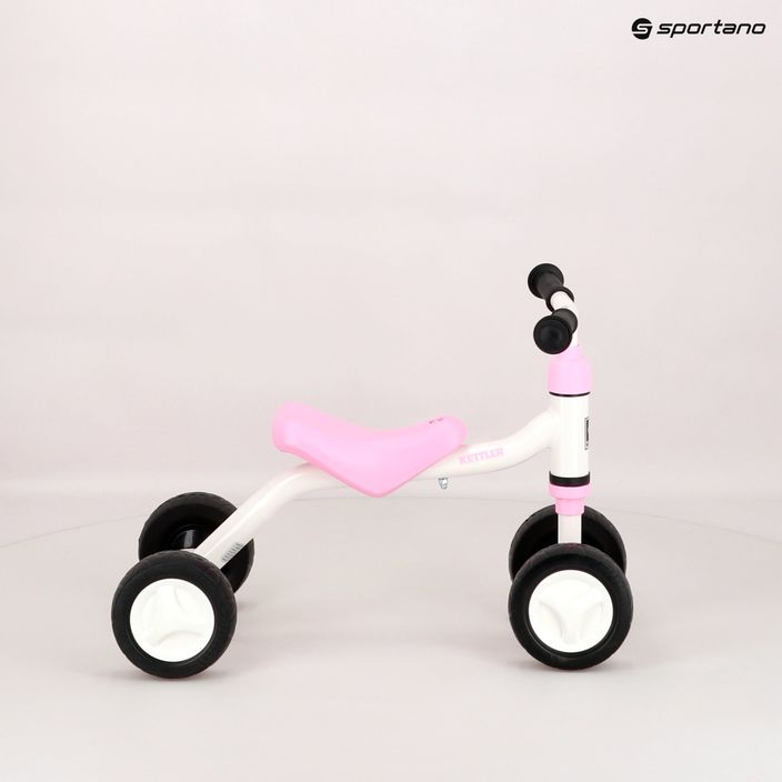 KETTLER Sliddy keturratis krosinis dviratis baltos ir rožinės spalvos 4859 8