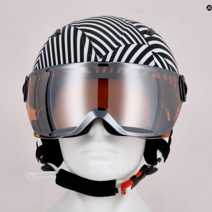 HEAD Mojo Visor S2 vaikiškas slidinėjimo šalmas baltai juodas 328152 11