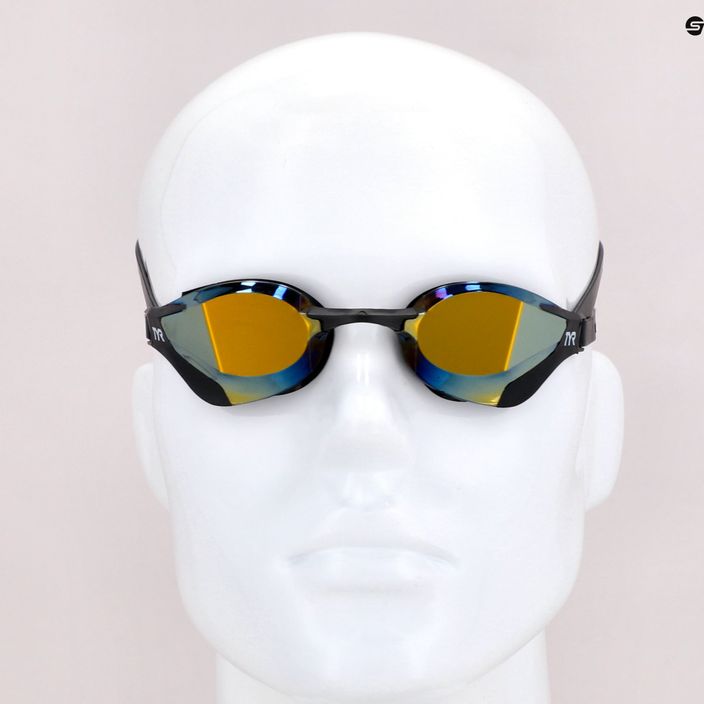 TYR Tracer-X RZR veidrodiniai lenktyniniai plaukimo akiniai aukso/juodos spalvos LGTRXRZM_751 8