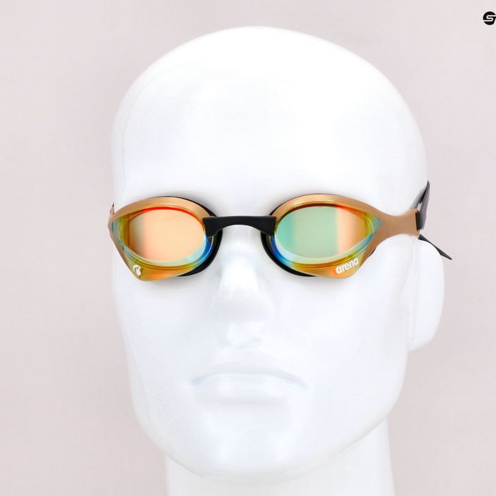 Arena plaukimo akiniai Cobra Ultra Swipe Mrirror geltoni vario/aukso spalvos 8