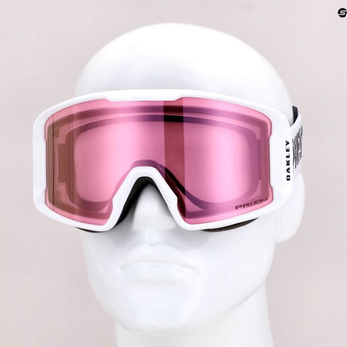 Oakley Line Miner factory pilot white/prizm snow hi pink iridium slidinėjimo akiniai OO7093-34 5