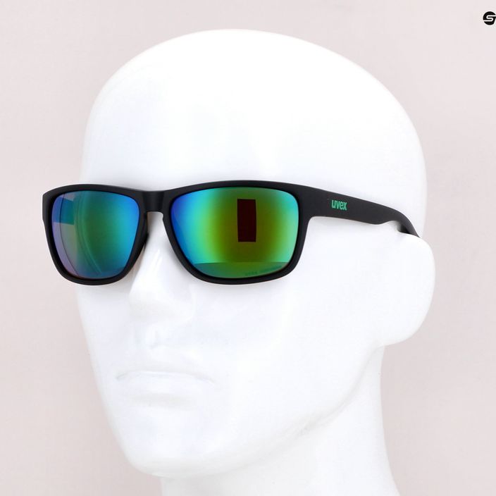 UVEX akiniai nuo saulės Lgl 36 CV black mat/colorvision mirror green S5320172295 7