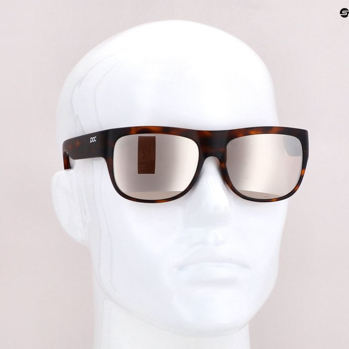 POC Want vėžlio spalvos rudos/rudos/ sidabrinės spalvos veidrodiniai akiniai nuo saulės 7