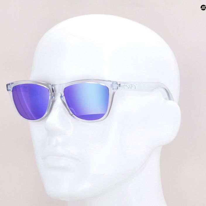 Oakley Frogskins akiniai nuo saulės poliruoti skaidrūs/prizm violetiniai 0OO9013 6
