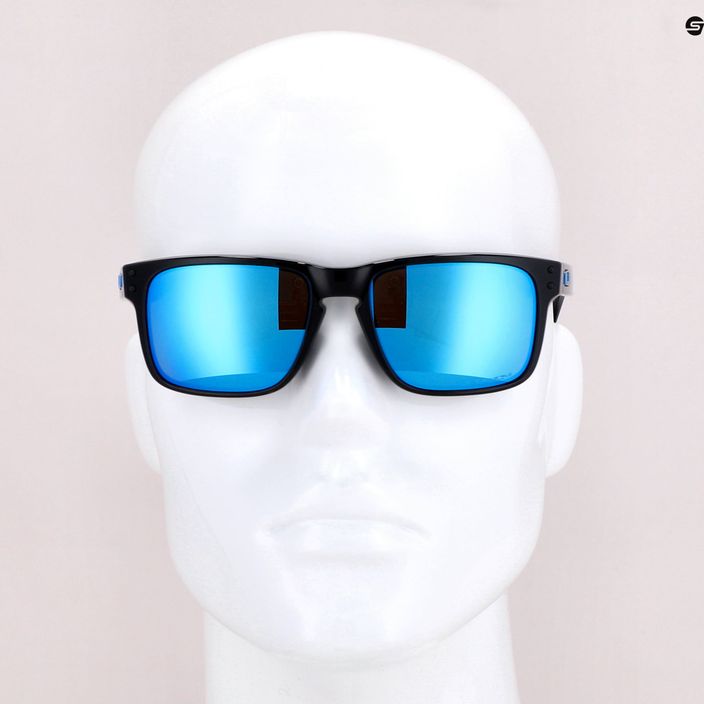 Oakley Holbrook poliruoti juodi/prizminiai safyro akiniai nuo saulės 0OO9102 7