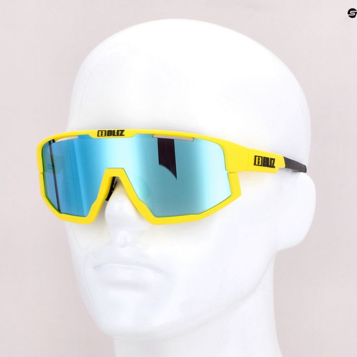 Bliz Vision dviračių akiniai matiniai geltoni/dūminiai mėlyni multi 12