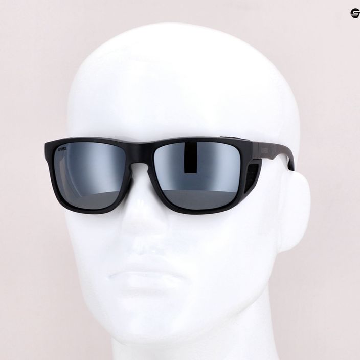 UVEX Sportstyle 312 juodi matiniai / veidrodiniai sidabriniai akiniai nuo saulės 53/3/007/2216 7
