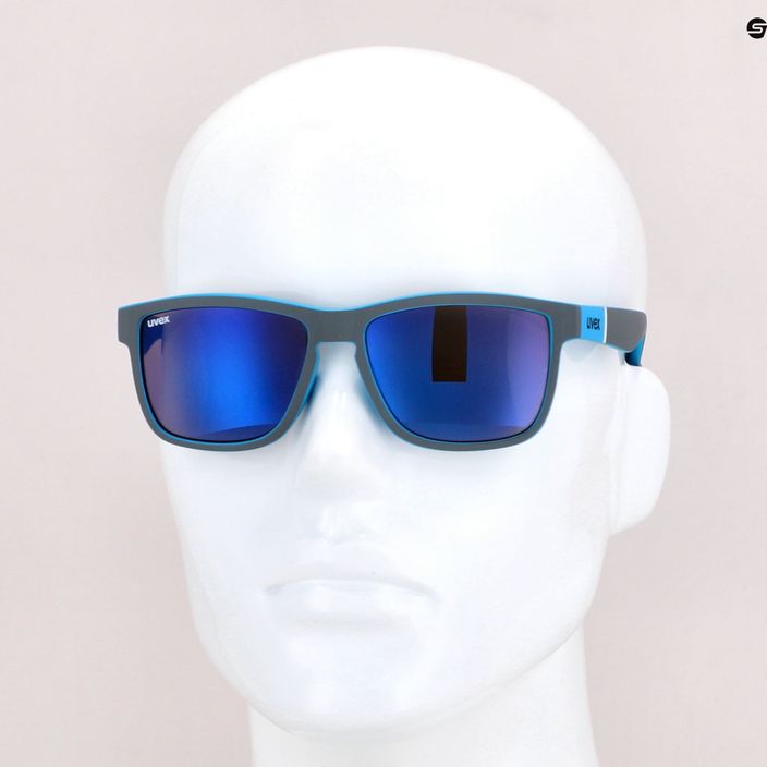 UVEX akiniai nuo saulės Lgl 39 pilkai matiniai mėlyni/mėlyni veidrodiniai 53/2/012/5416 6