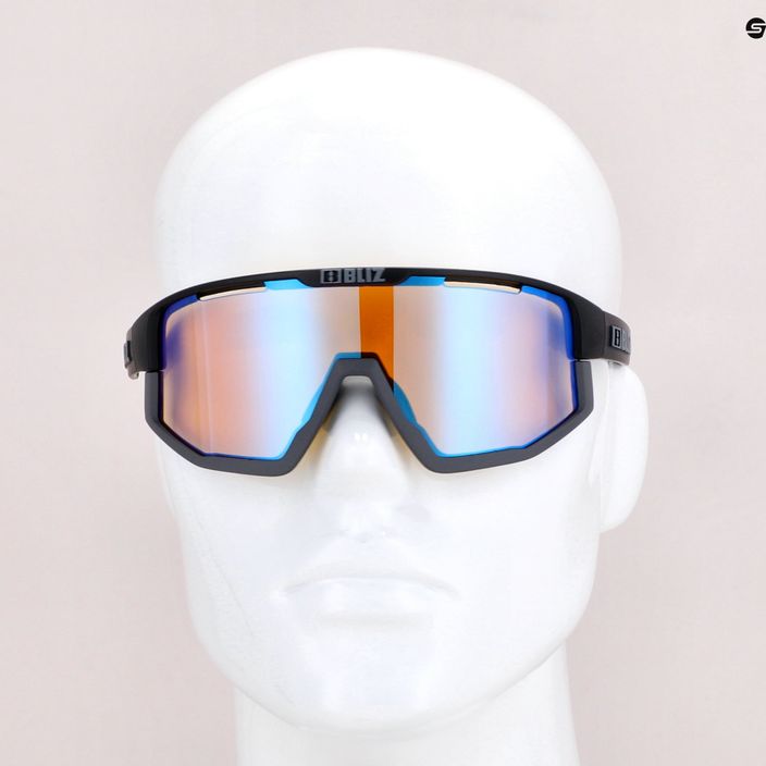Bliz Fusion Nano Optics Nordic Light matiniai juodi/koraliniai/oranžiniai mėlyni kelių dviračių akiniai 7