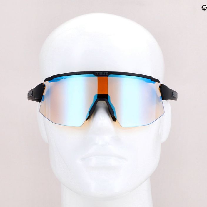 Bliz Breeze Nano Optics Nordic Light matiniai juodi/koraliniai/oranžiniai mėlyni kelių dviračių akiniai 7
