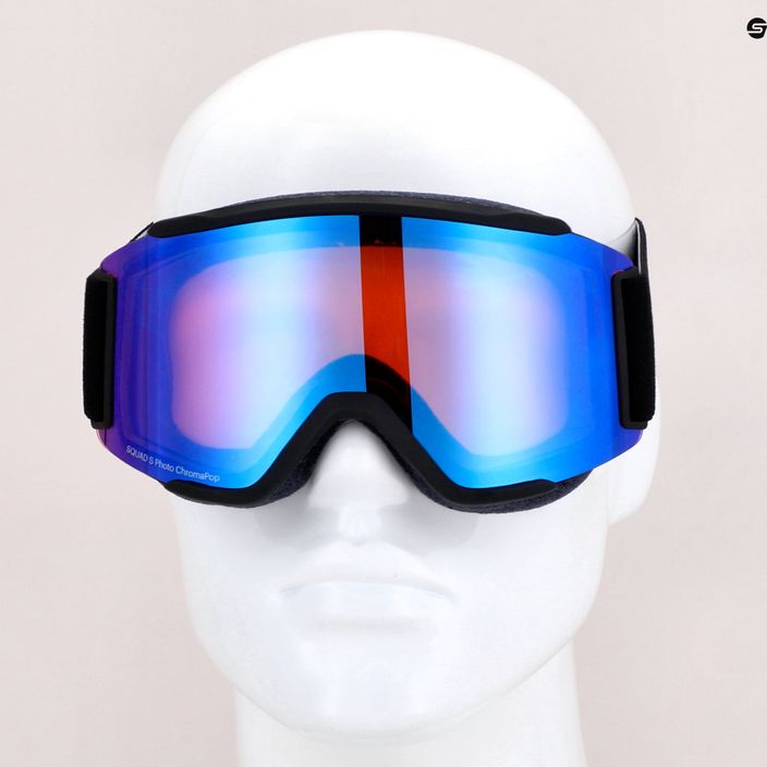 Smith Squad S juodi/chromapop fotochrominiai slidinėjimo akiniai M00764 8