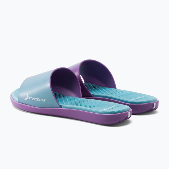 Moteriškos RIDER Splash III Slide blue-purple šlepetės 83171 3
