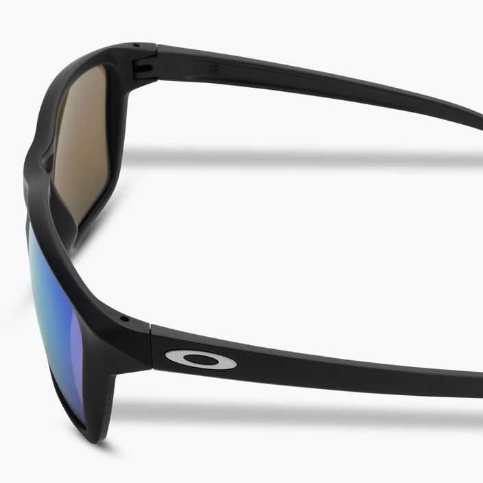 "Oakley Sylas" matinės juodos/prizm safyro spalvos poliarizuoti akiniai nuo saulės 4