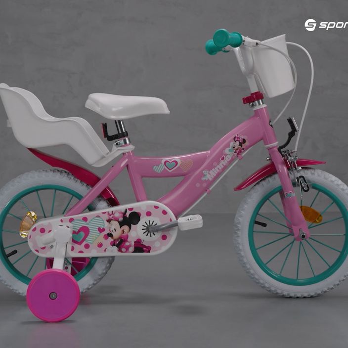 Huffy Minnie vaikiškas 14" rožinis dviratis 24951W 15