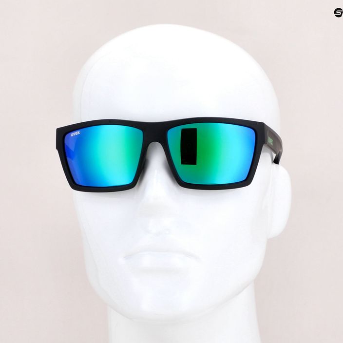 UVEX akiniai nuo saulės Lgl 29 black mat/mirror green 53/0/947/2215 7