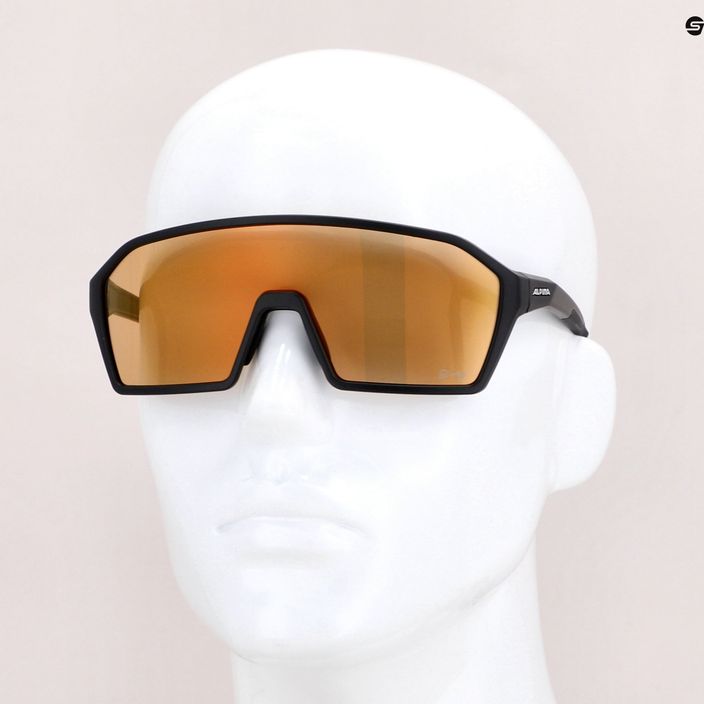 Dviračio akiniai Alpina Ram Q-Lite V juodas matinis/raudonas veidrodis 7