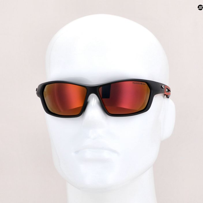 GOG Jil matiniai juodi/raudoni/raudoni veidrodiniai akiniai nuo saulės E237-3P 11