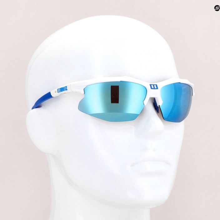 Bliz Hybrid balti/dūminiai mėlyni kelių dviračių akiniai 6