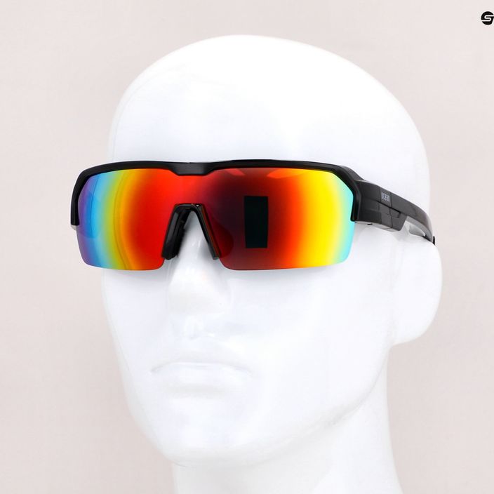 Ocean Sunglasses akiniai nuo saulės Race blizgantys juodi/raudoni 3803.1X dviračių akiniai 7