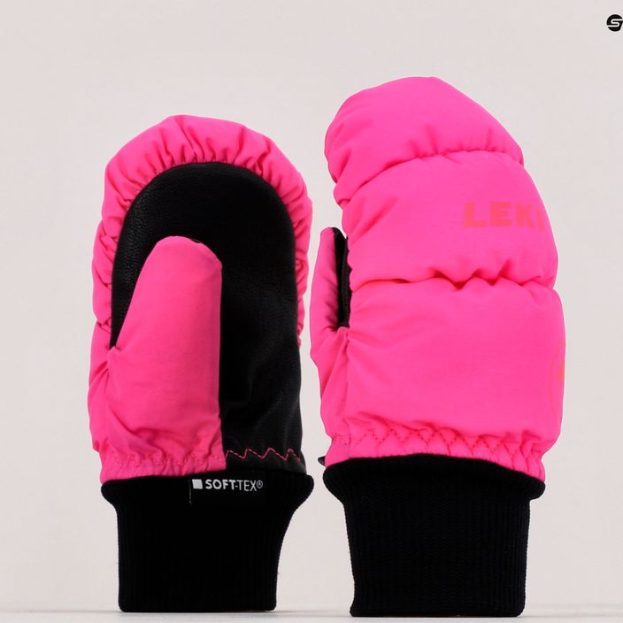 LEKI Vaikiškos slidinėjimo pirštinės Little Eskimo Mitt Short pink 650802403030 9