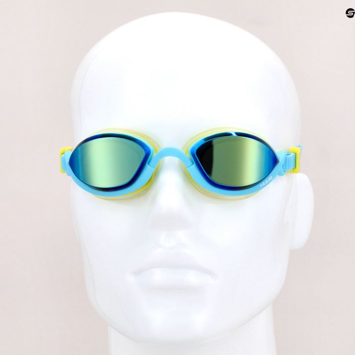 HUUB Pinnacle Air Seal plaukimo akiniai Aqua/Fluo yellow A2-PINNAQ 8
