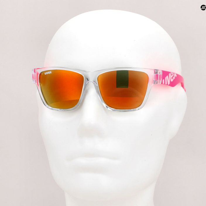 UVEX vaikiški akiniai nuo saulės Sportstyle 508 skaidrios rožinės/veidrodinės raudonos spalvos 53/3/895/9316 7