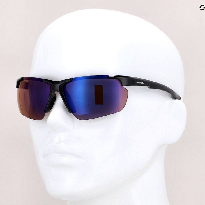 Dviračio akiniai Alpina Defey HR juodi matiniai / balti / juodi 7