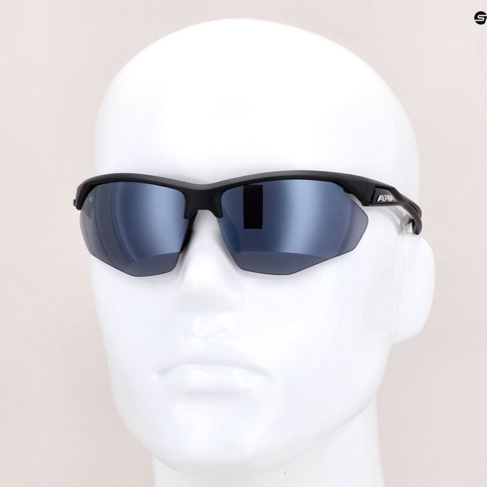 Dviračio akiniai Alpina Defey HR juoda matinė/juodas veidrodėlis 7